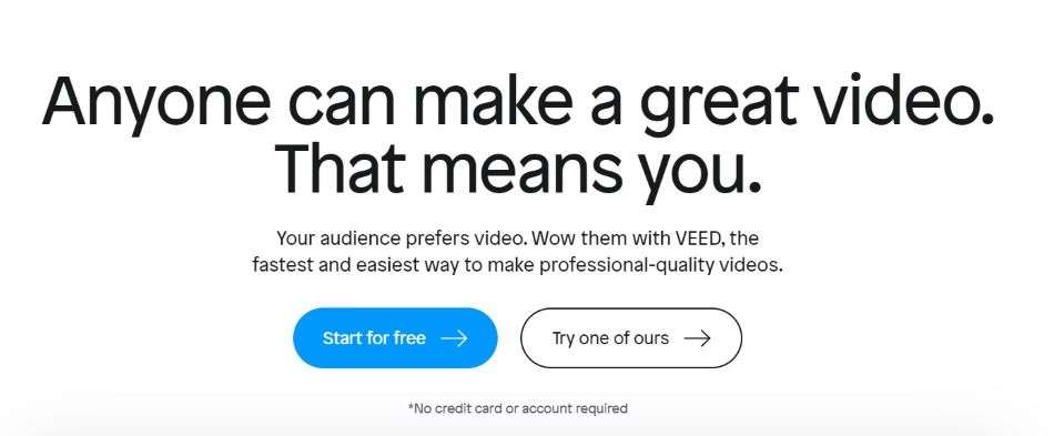 Veed IO screenshot #1