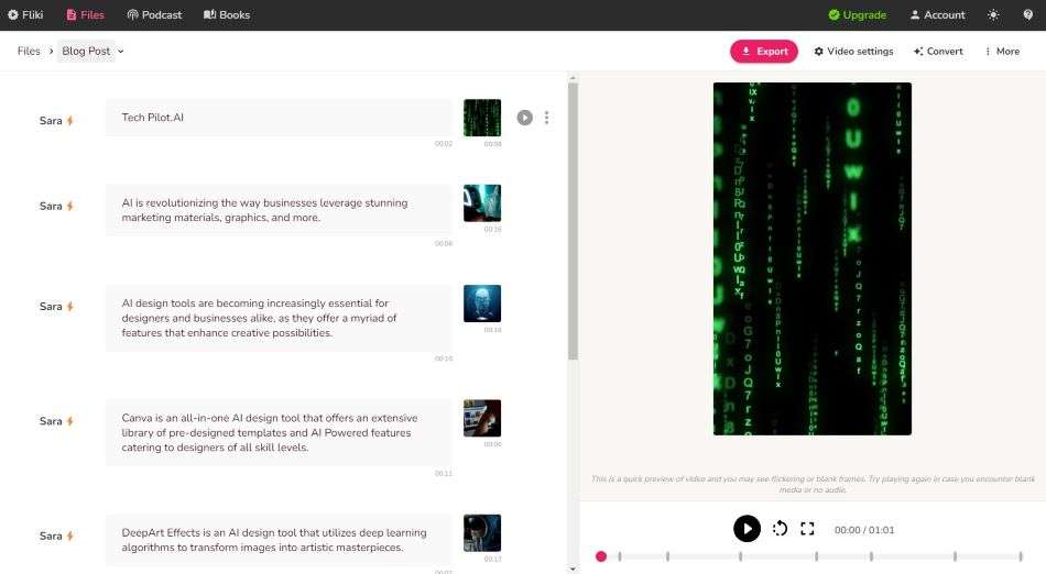 Fliki screenshot #1