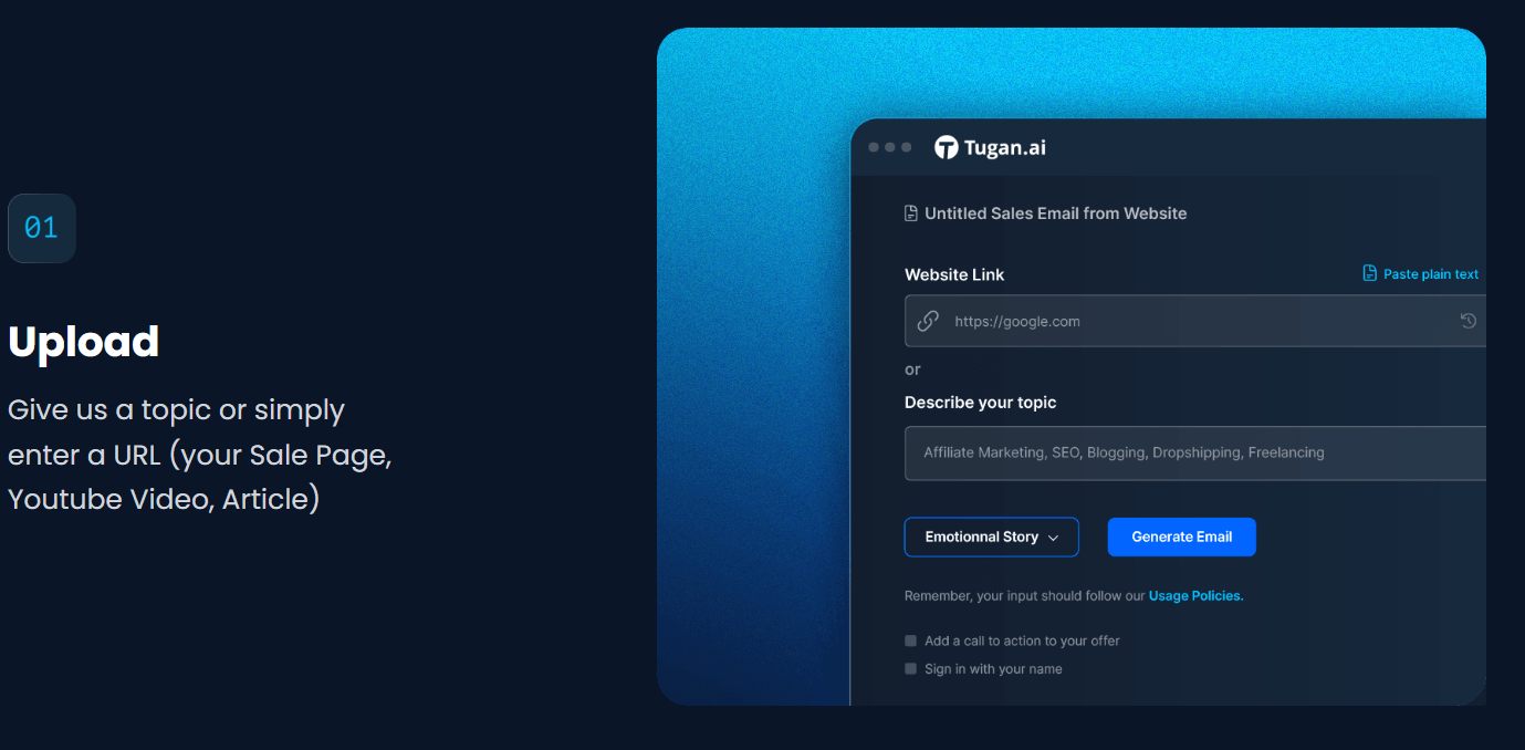Tugan.ai screenshot #1