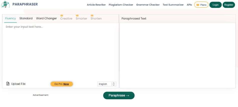 Paraphraser.io screenshot #1