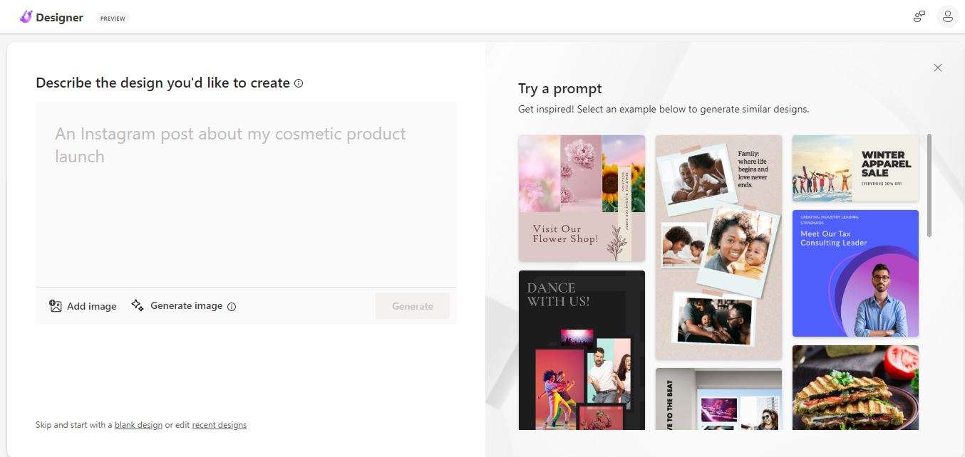 Microsoft Designer screenshot #1